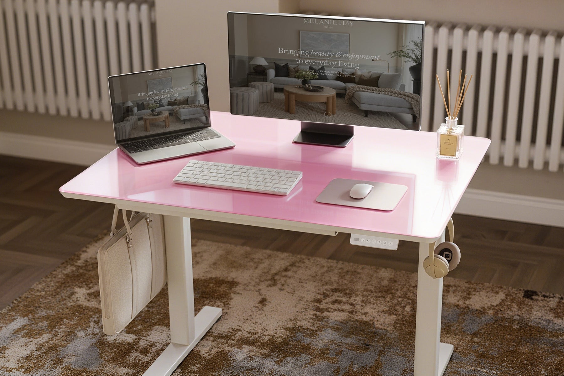Innovar Electric Ultra-Thin Standing Desk with Drawer