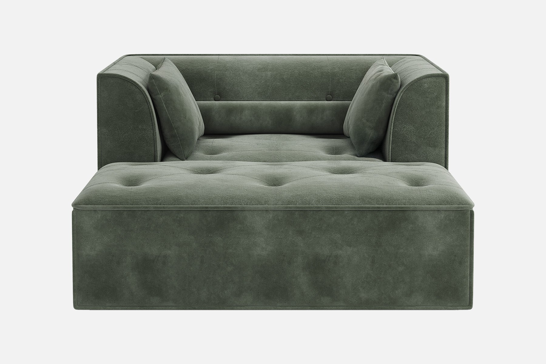 Innovar Cut Pile Tufted Loveseat Oversized Sofa Bed Loveseat with Ottoman