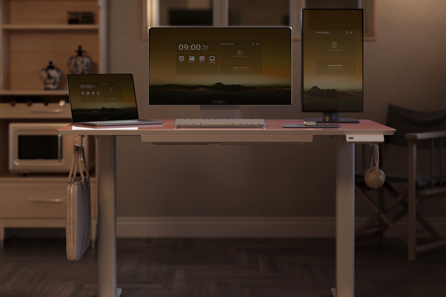 Innovar Electric Ultra-Thin Standing Desk with Drawer