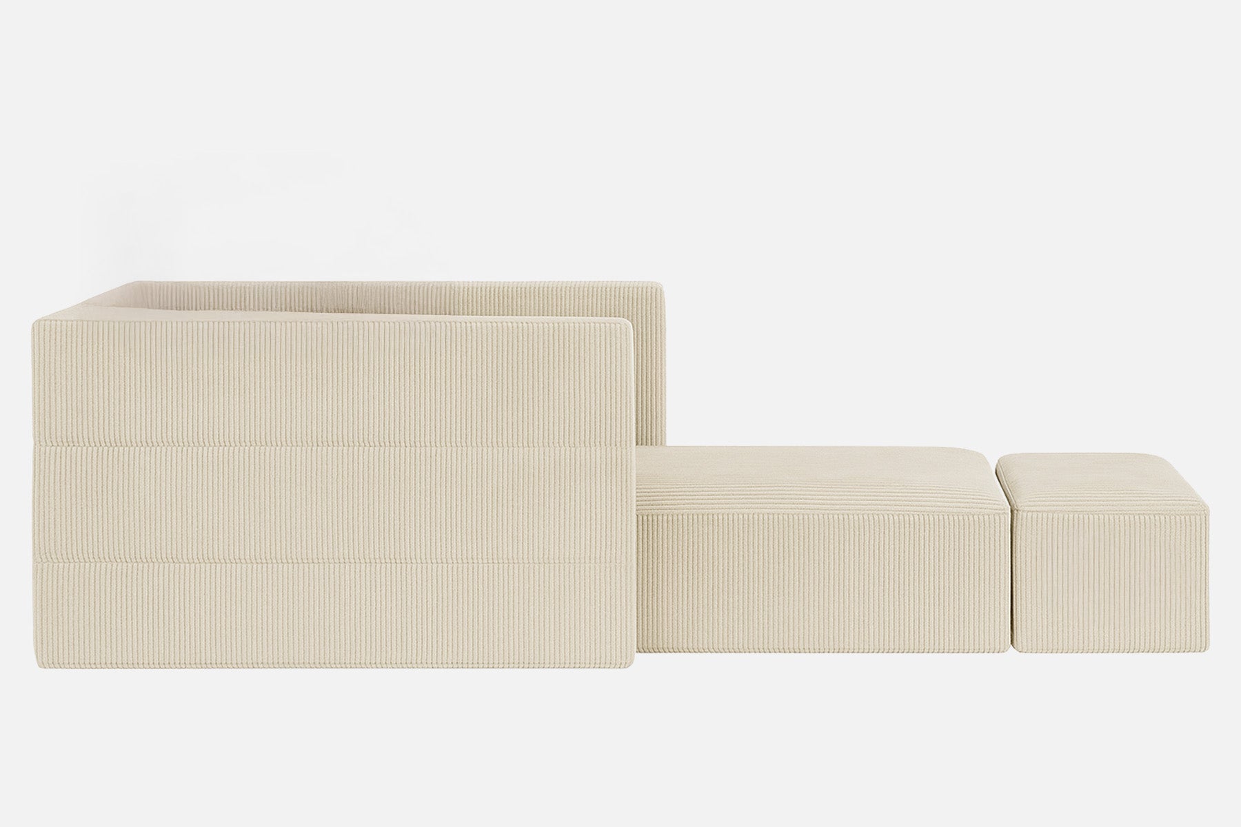 Innovar 1 Seat Boneless SleepCore HighBack Corduroy Sleeper Sofa Bed