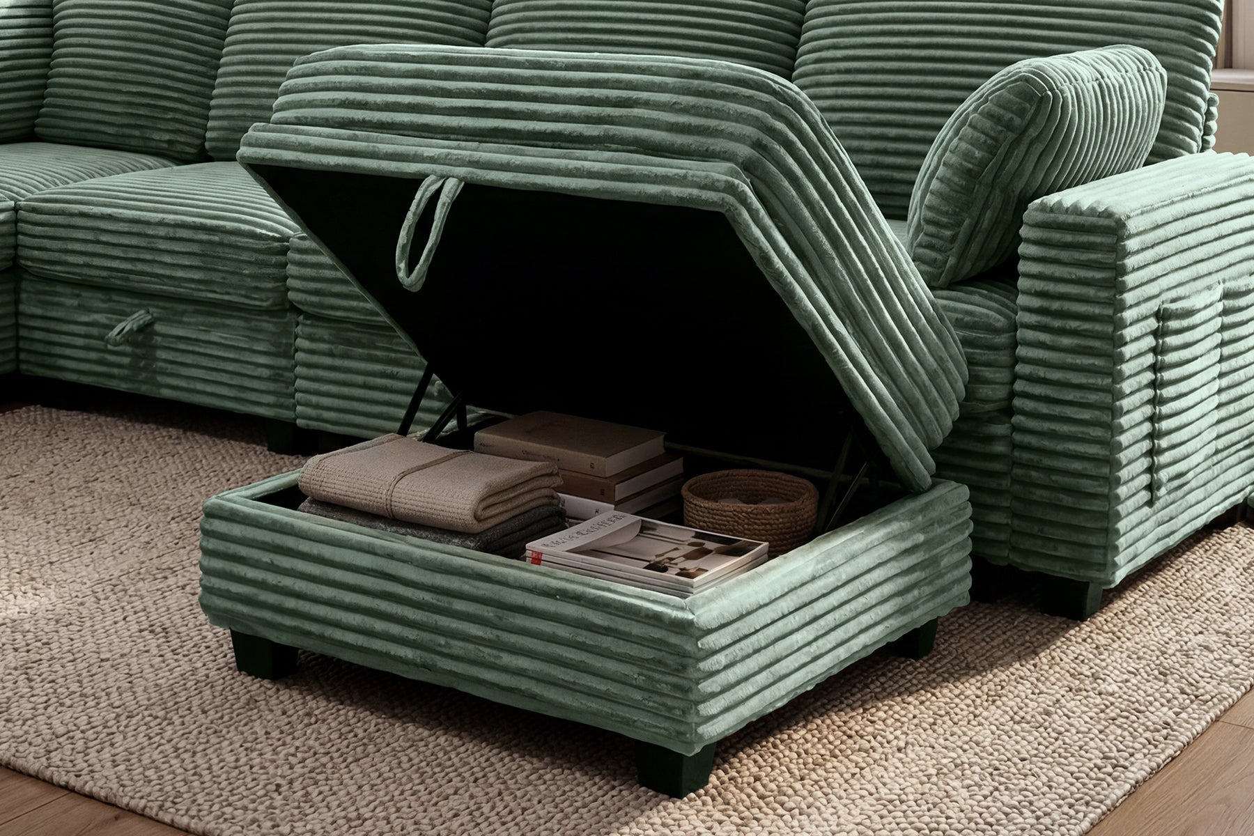 Arden Oversized Storage Sectional Sofa