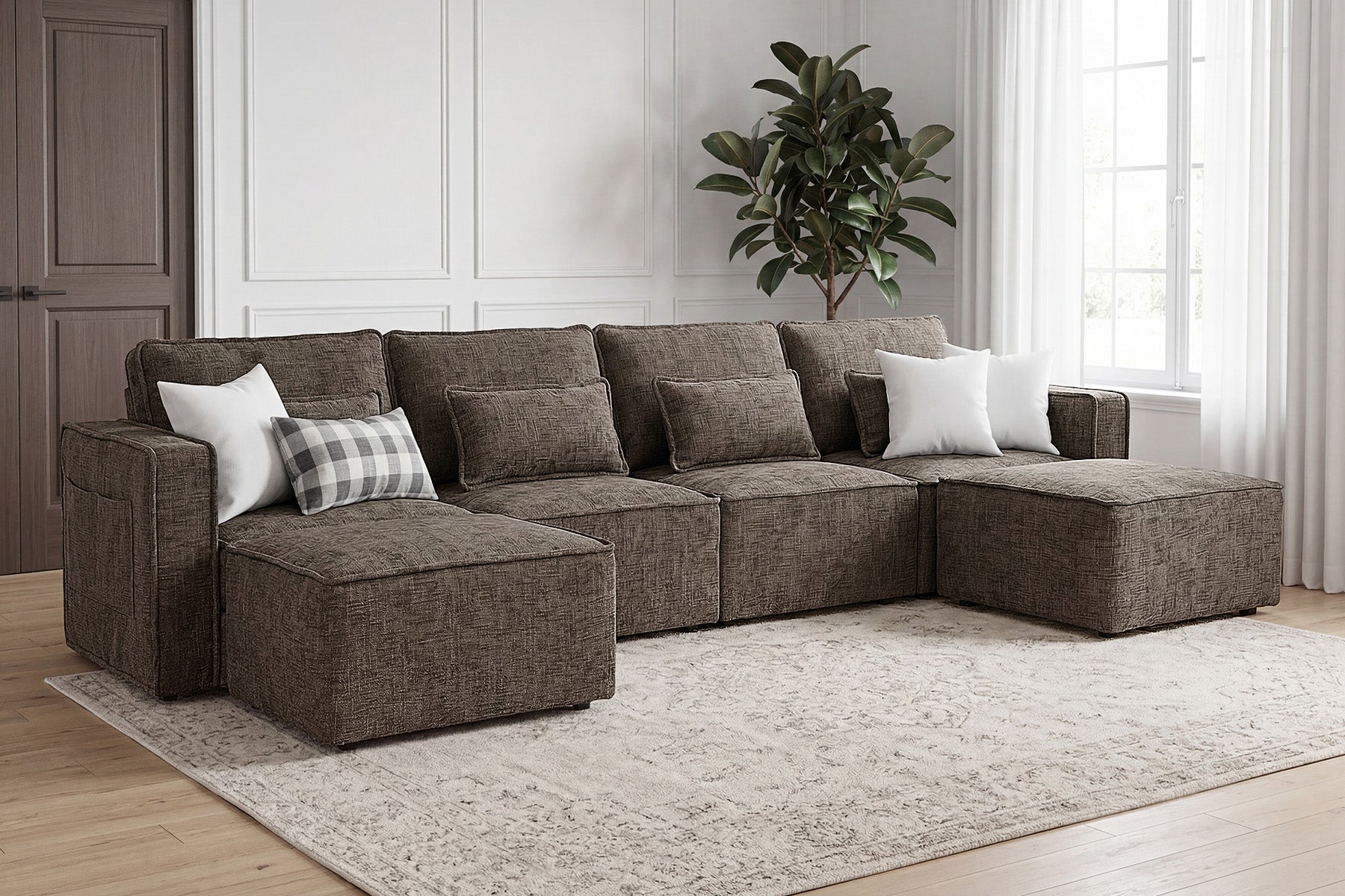Zephyra Piped Modular Sofa