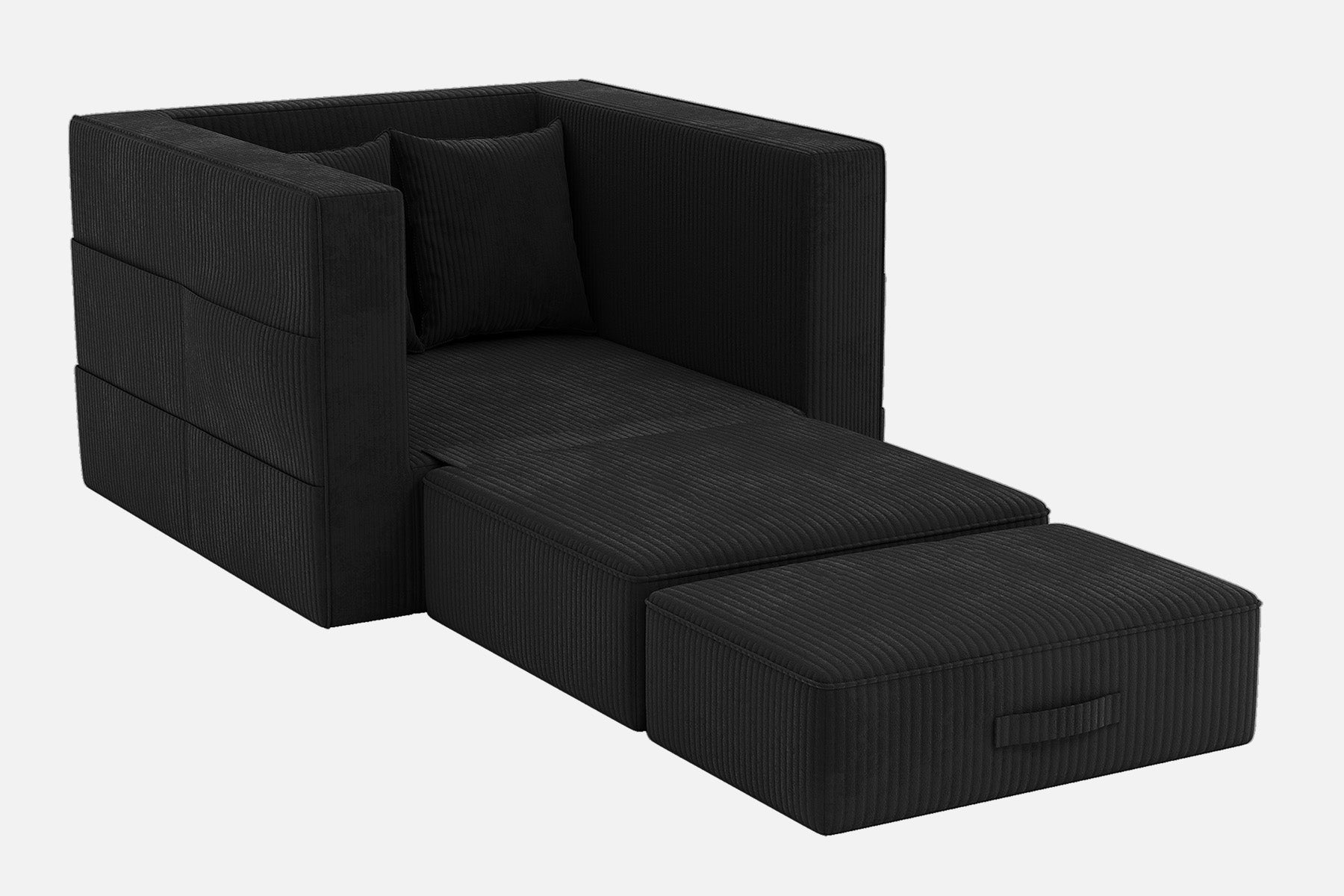 Innovar 1 Seat Boneless SleepCore HighBack Corduroy Sleeper Sofa Bed