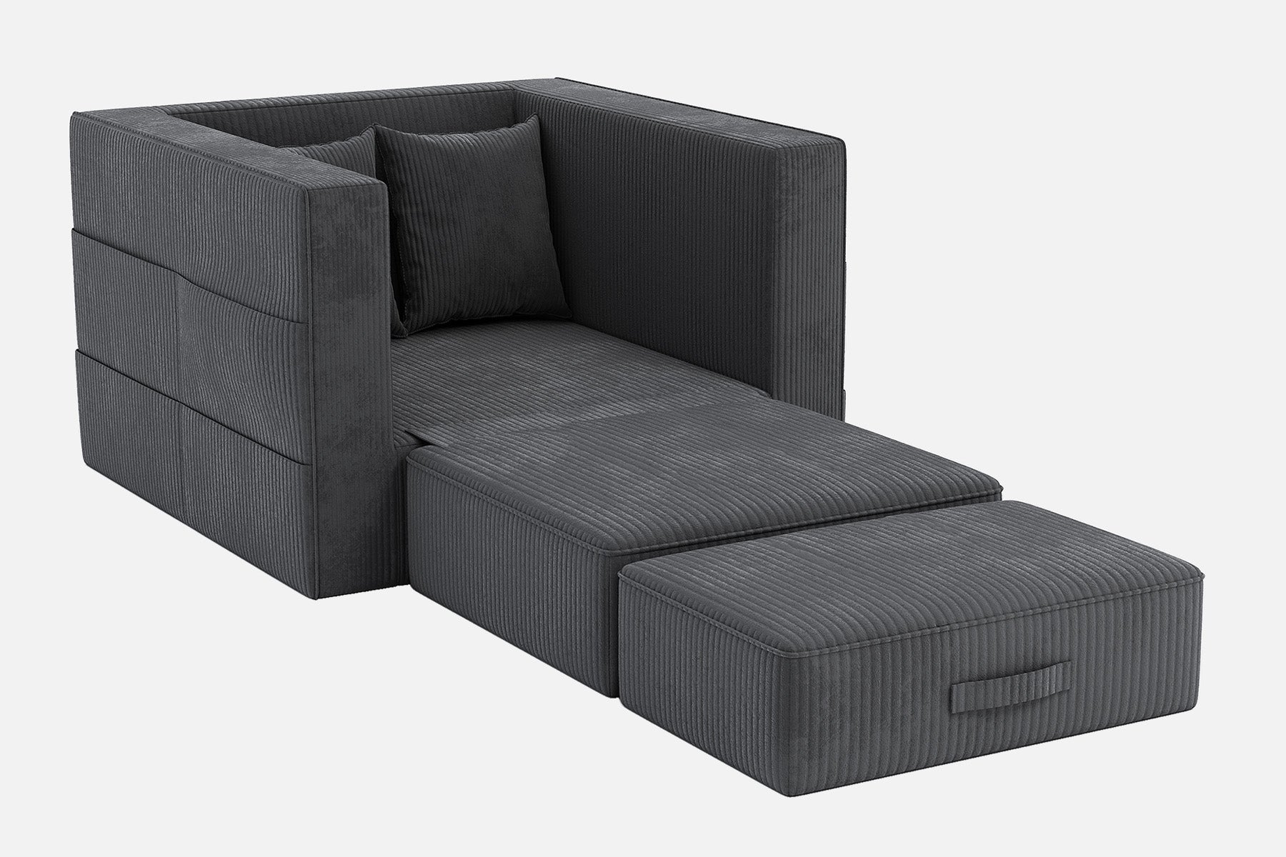 Innovar 1 Seat Boneless SleepCore HighBack Corduroy Sleeper Sofa Bed