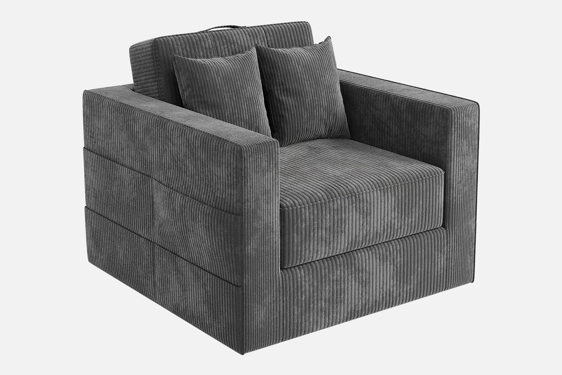 Innovar 1 Seat Boneless SleepCore HighBack Corduroy Sleeper Sofa Bed