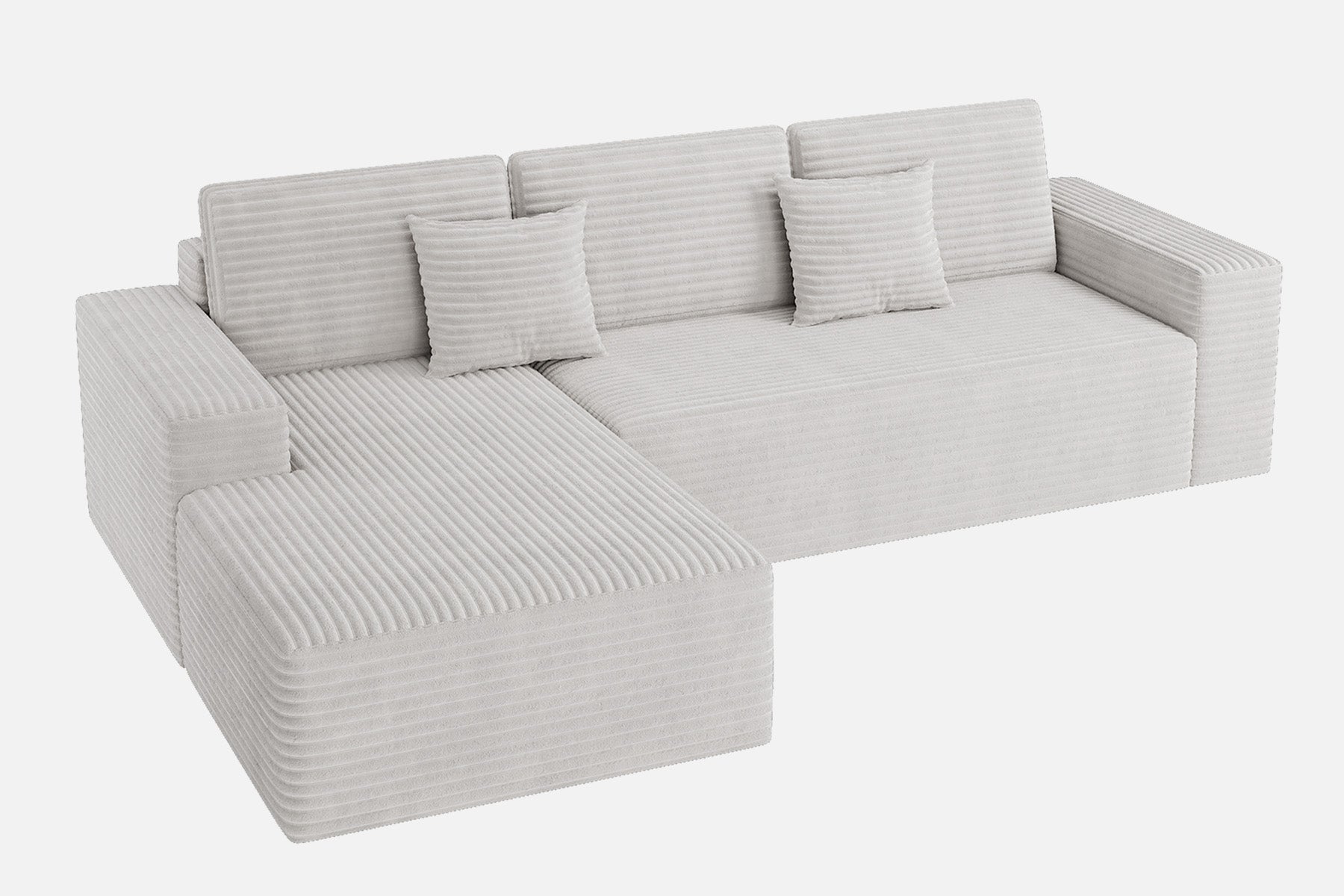 Innovar 3 Seats SleepCore Sleeper Sofa Bed With Chaise Lounge