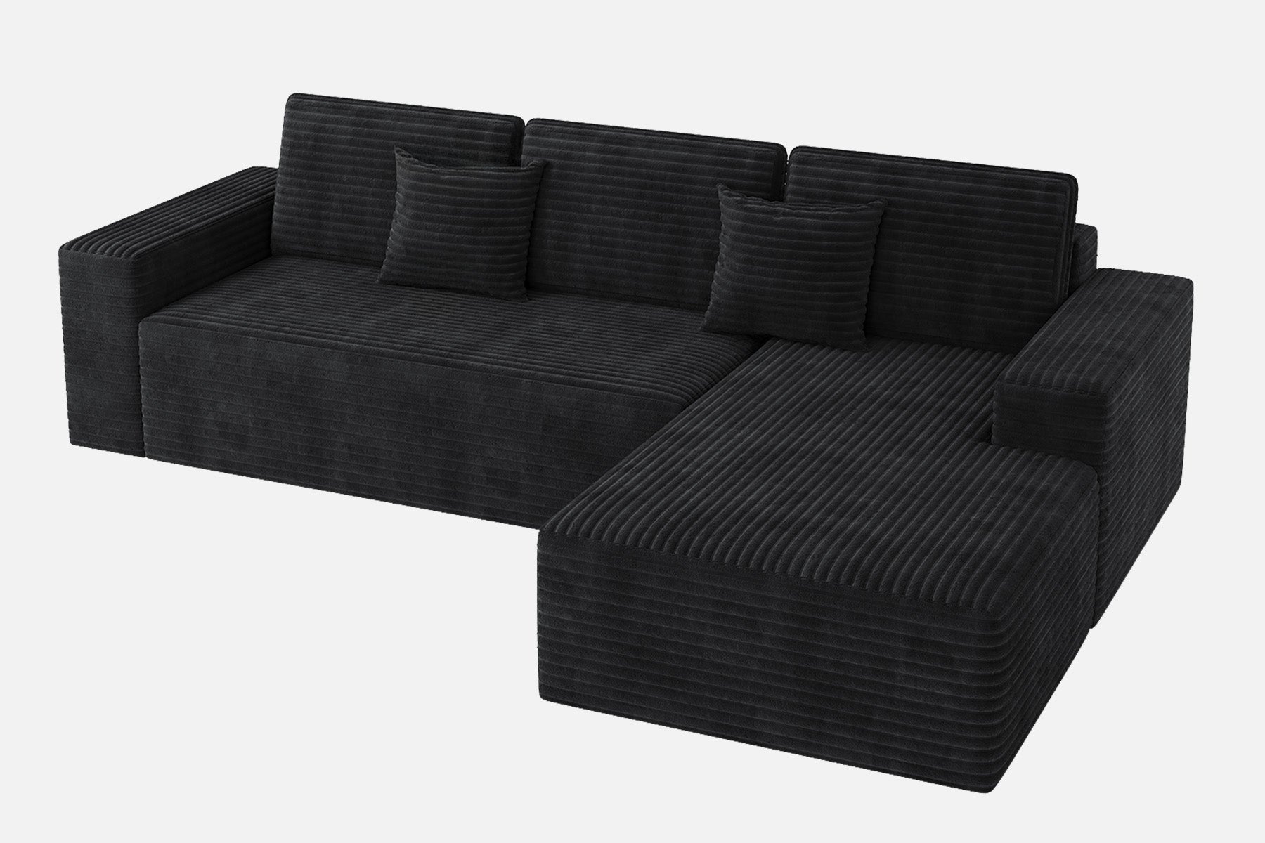 Innovar 3 Seats SleepCore Sleeper Sofa Bed With Chaise Lounge