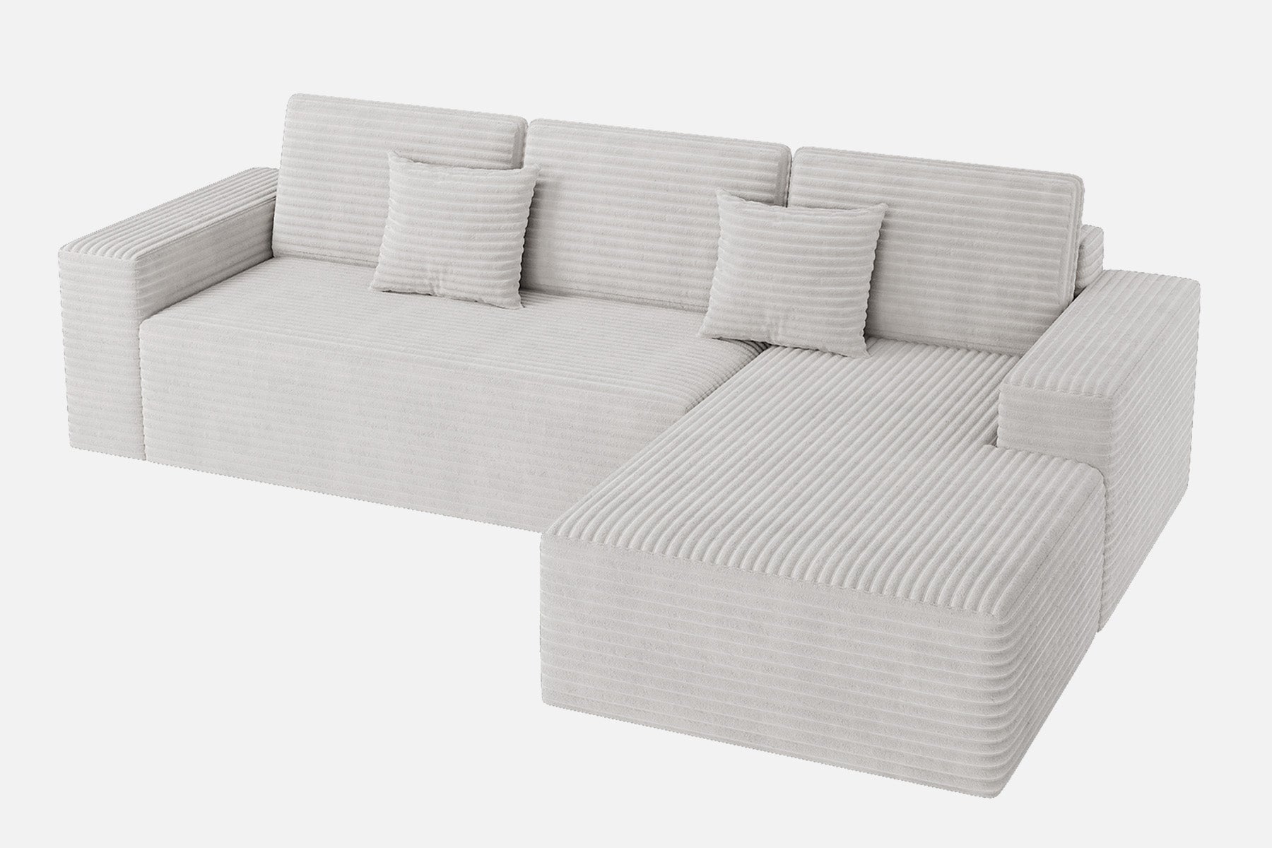 Innovar 3 Seats SleepCore Sleeper Sofa Bed With Chaise Lounge