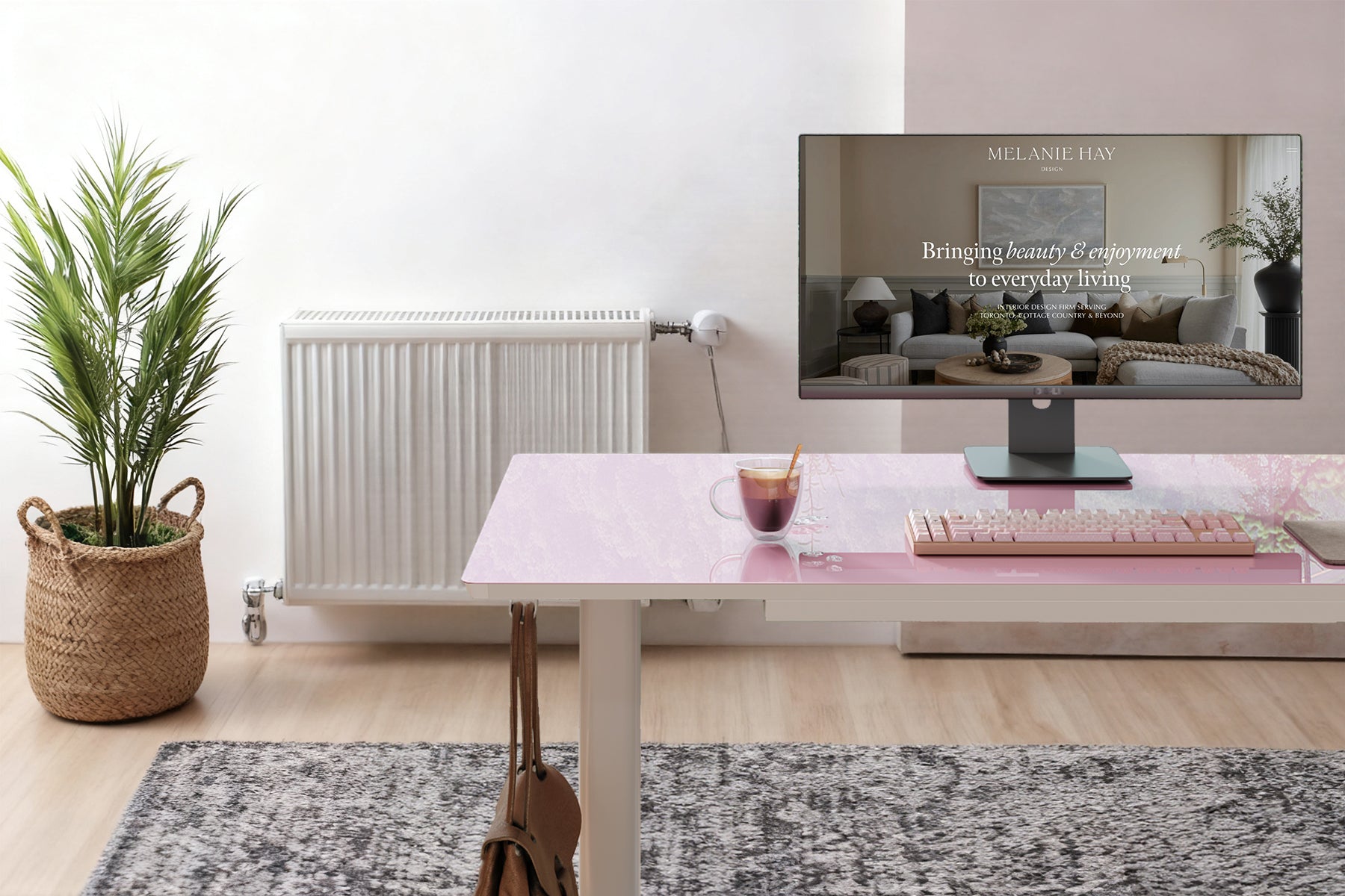 Innovar Electric Ultra-Thin Standing Desk with Drawer