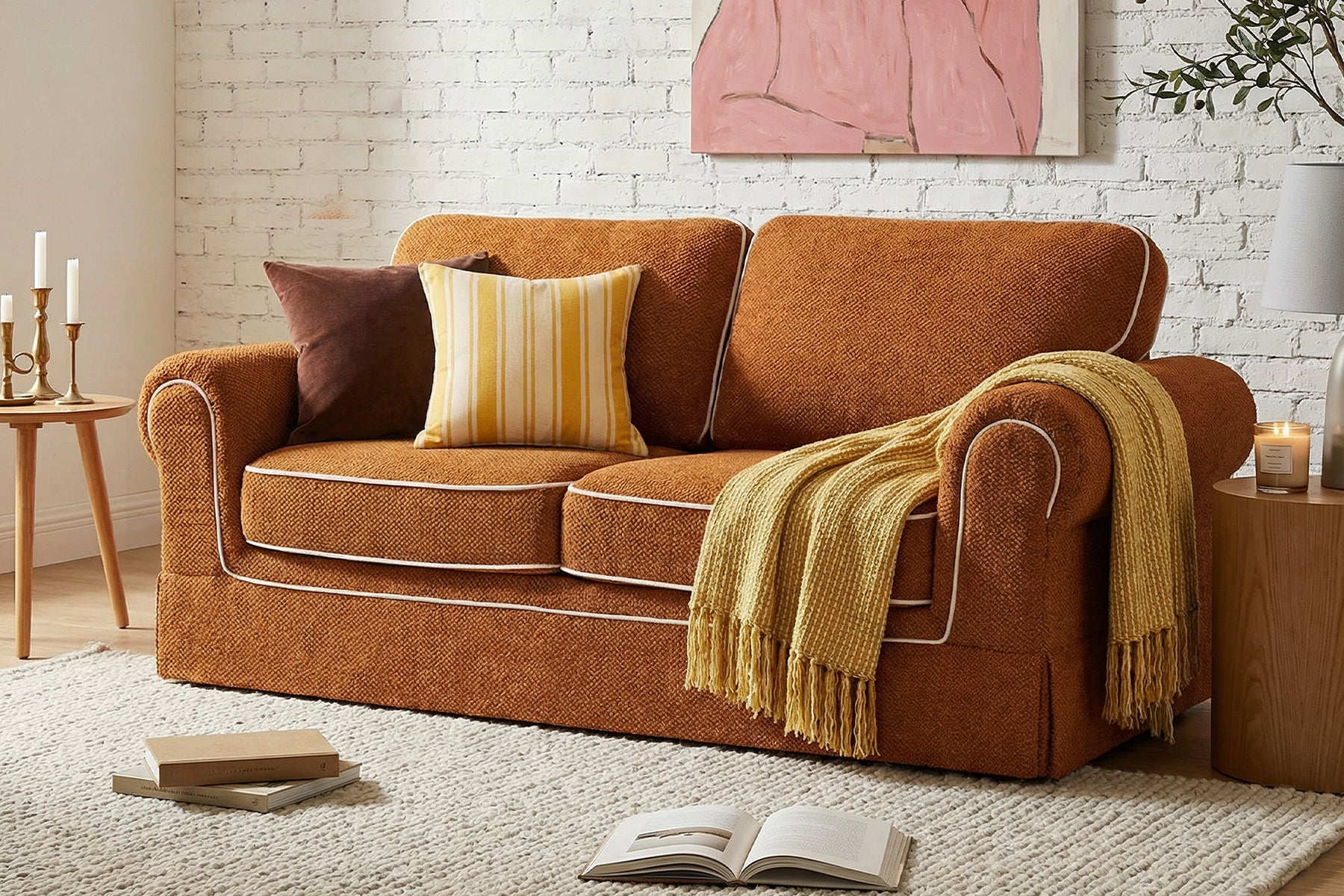 Nysa Roll-Arm Loveseat