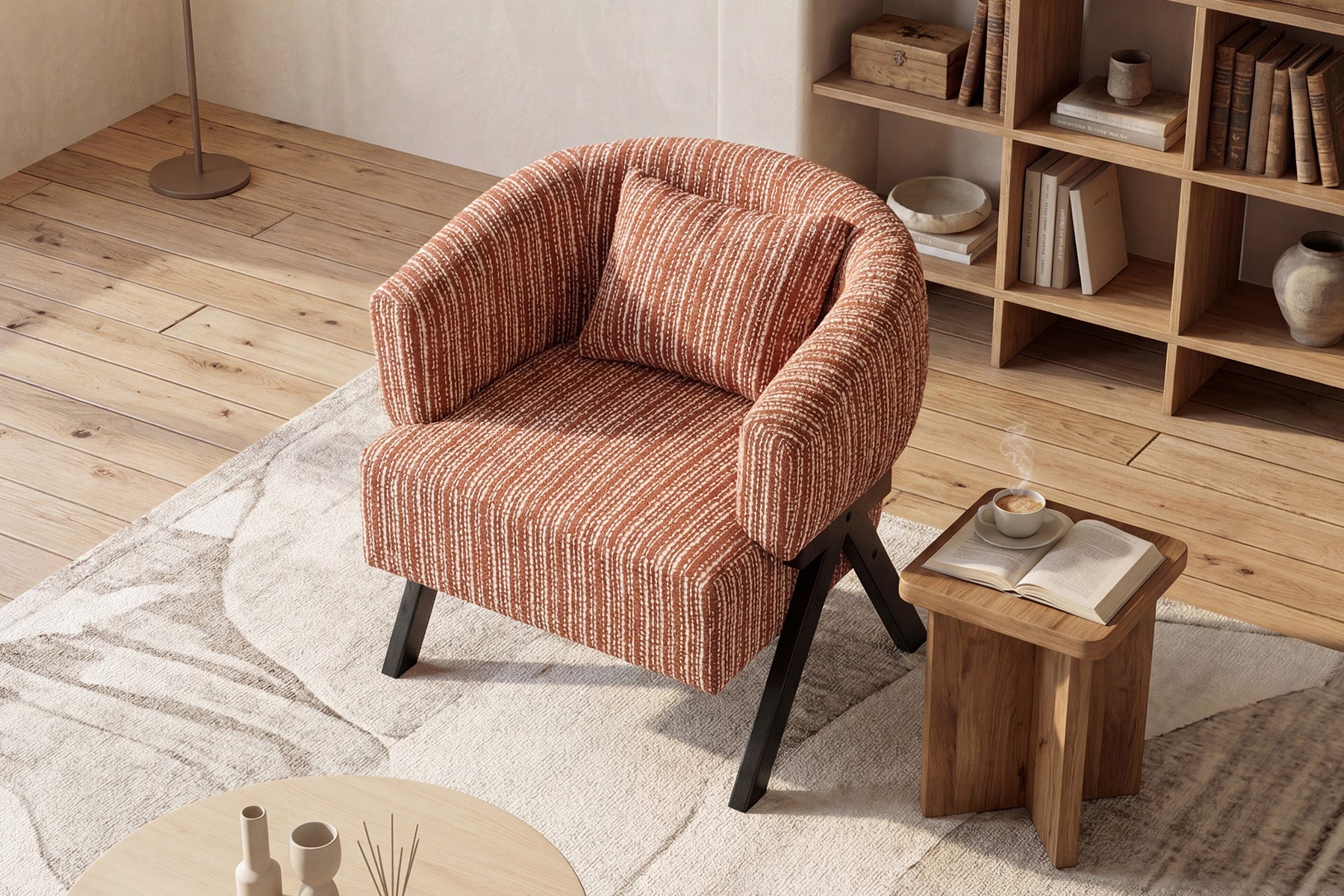 Avelyn Curved Lounge Chair