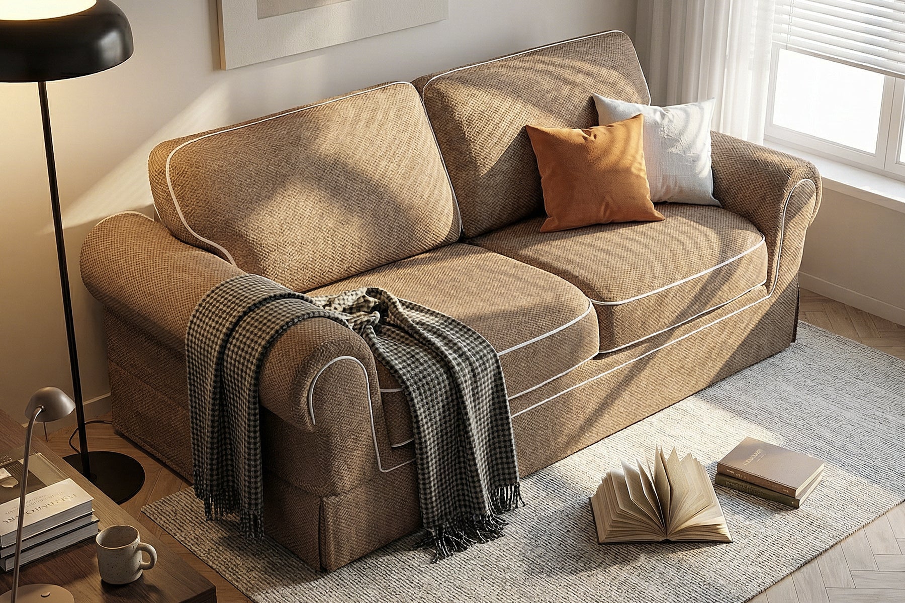 Nysa Roll-Arm Loveseat