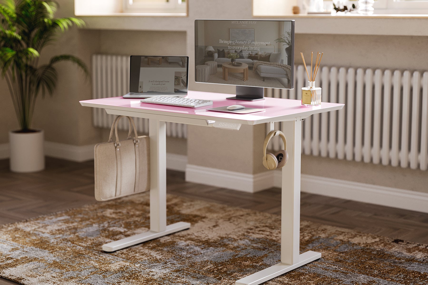 Innovar Electric Ultra-Thin Standing Desk with Drawer