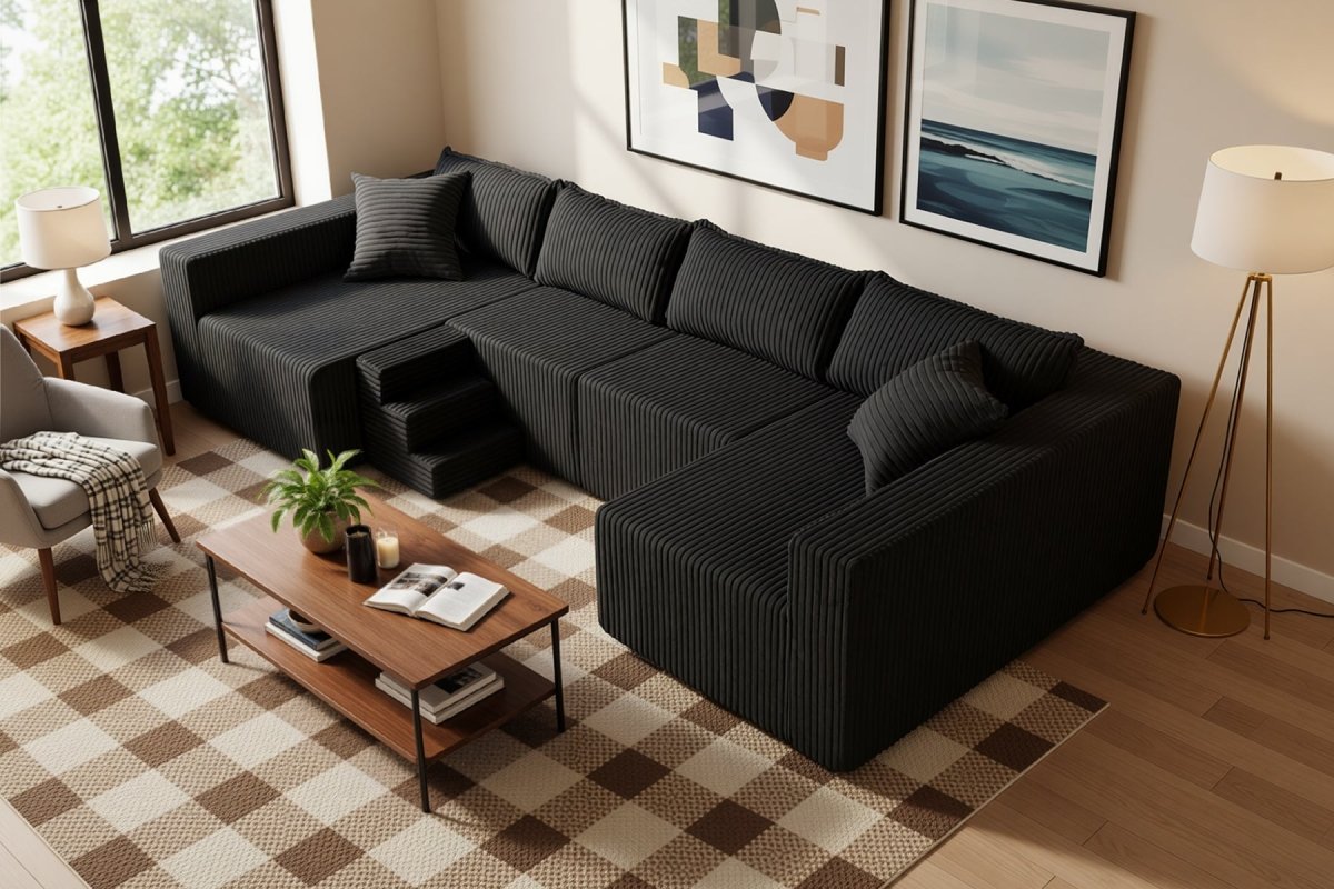 Astra 4 - Seat Sleeper Sectional Sofa - Innovar