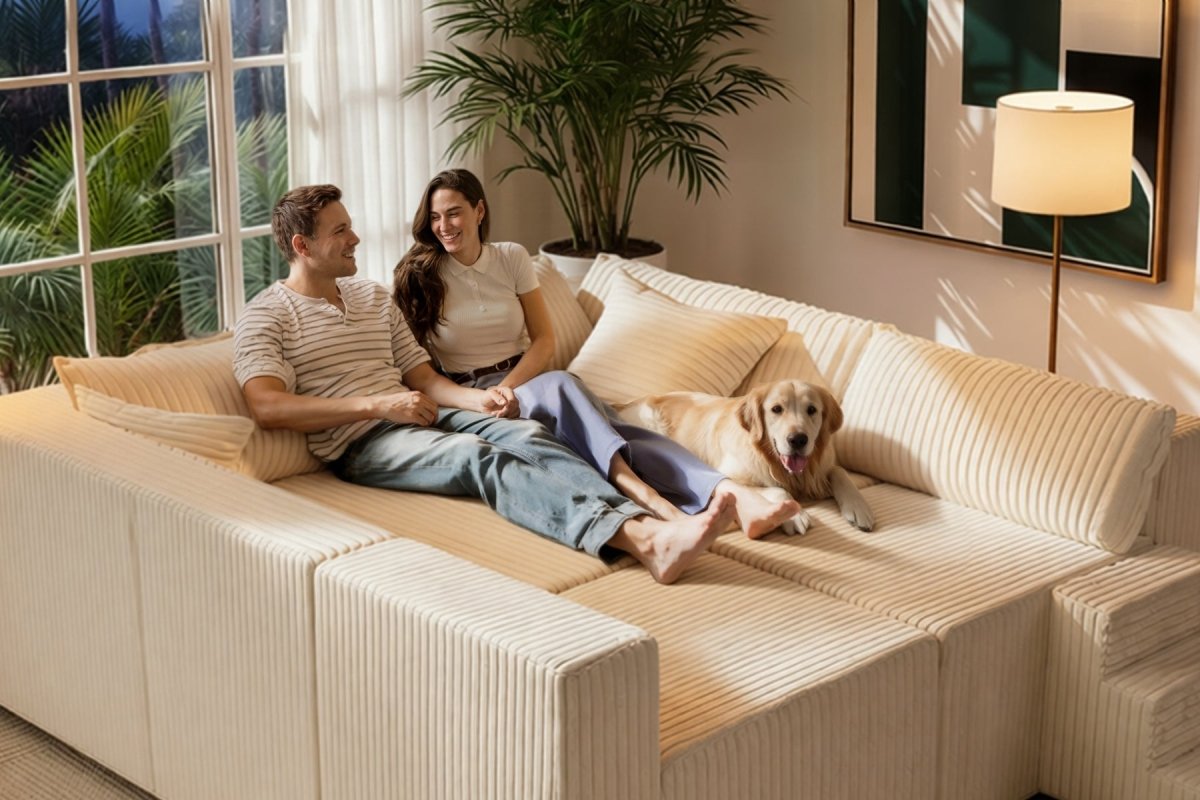 Astra 4 - Seat Sleeper Sectional Sofa - Innovar