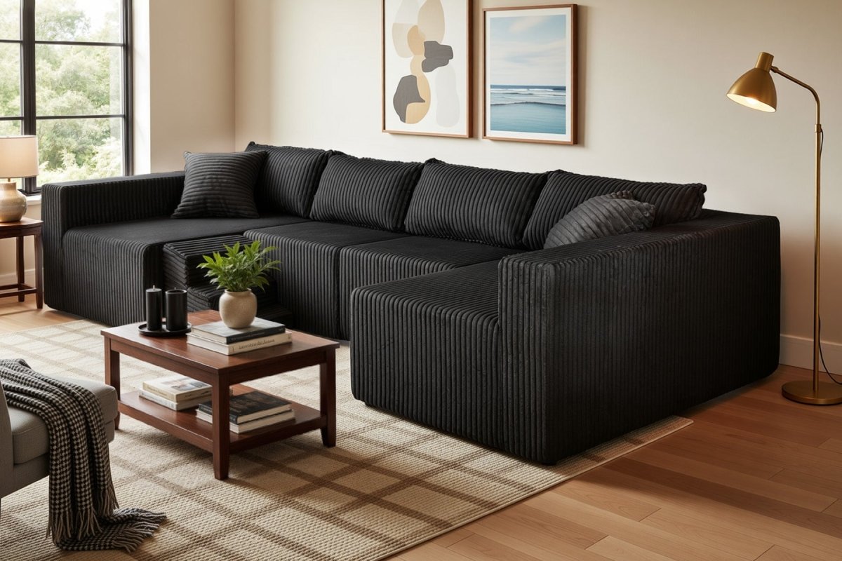 Astra 4 - Seat Sleeper Sectional Sofa - Innovar