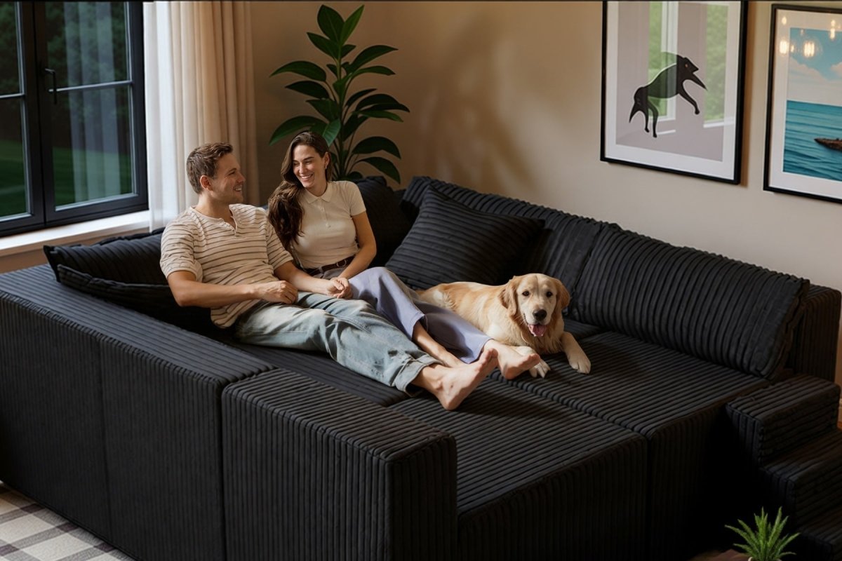 Astra 4 - Seat Sleeper Sectional Sofa - Innovar