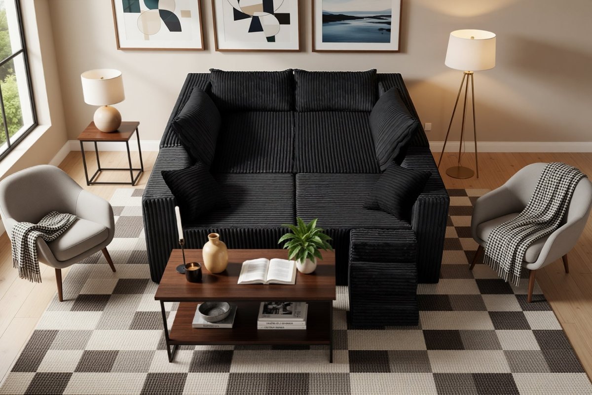 Astra 4 - Seat Sleeper Sectional Sofa - Innovar