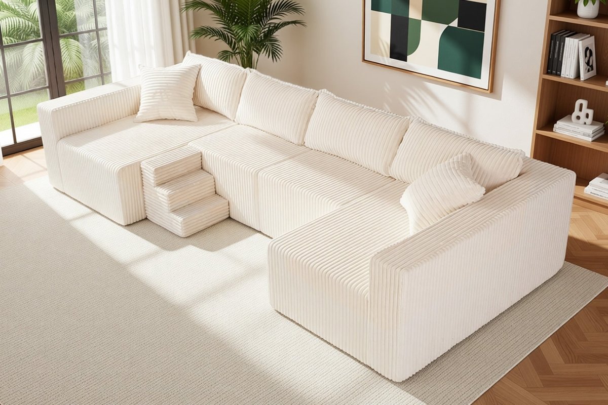 Astra 4 - Seat Sleeper Sectional Sofa - Innovar