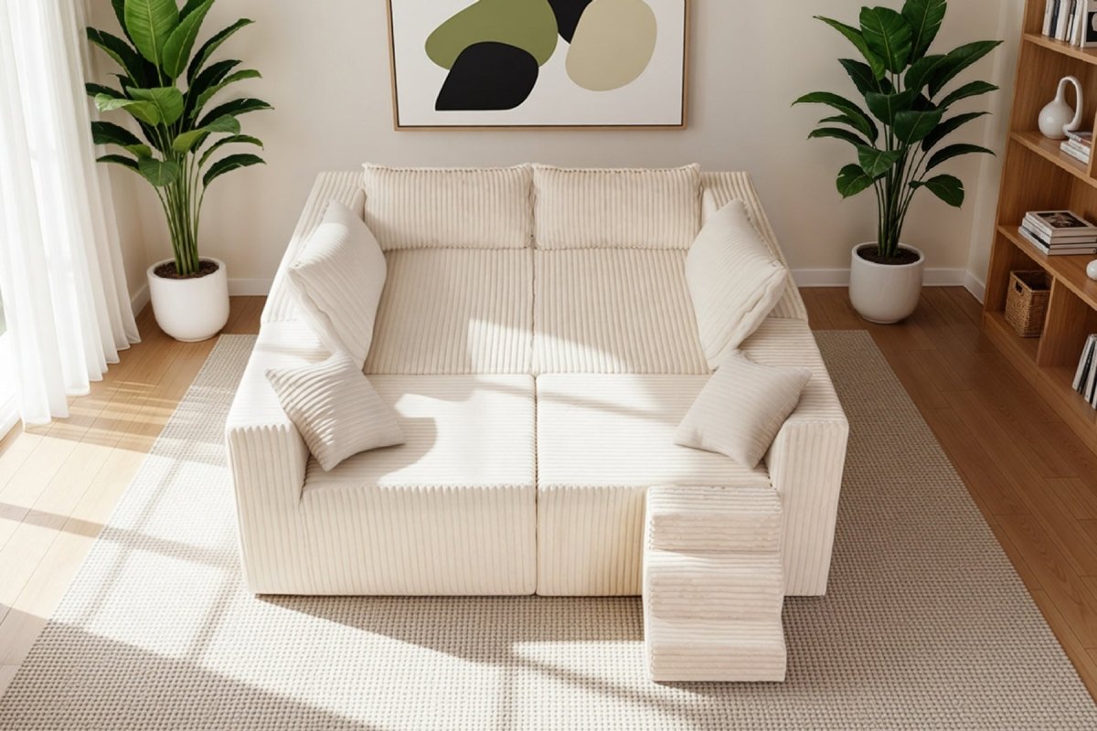 Astra 4 - Seat Sleeper Sectional Sofa - Innovar