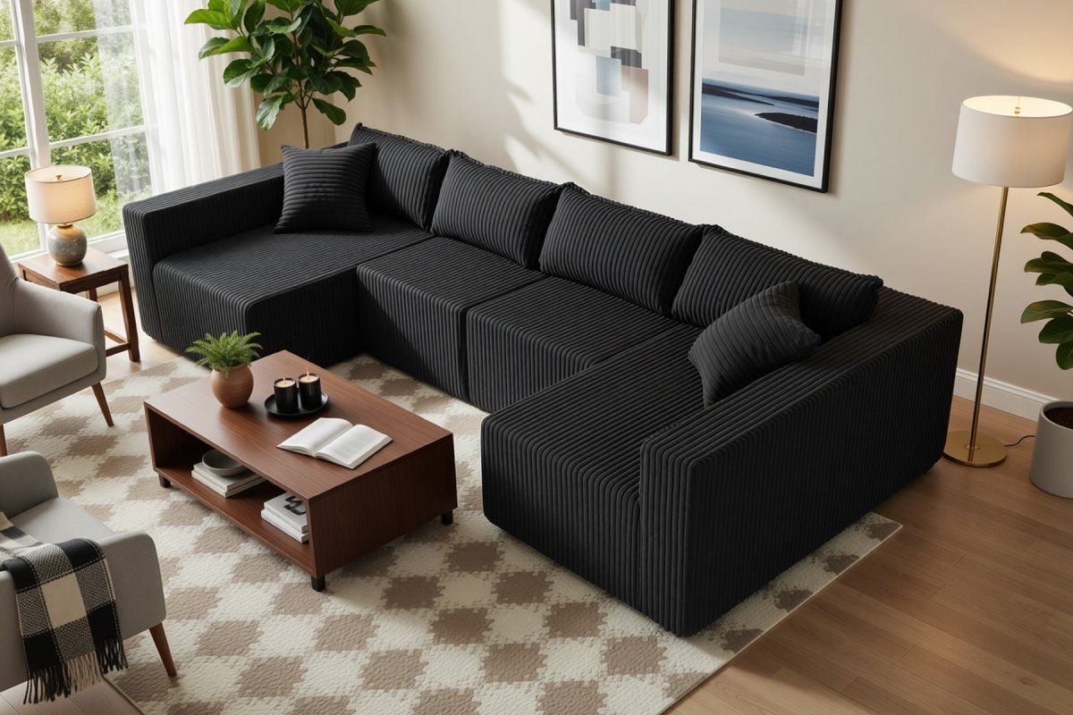 Astra 4 - Seat Sleeper Sectional Sofa - Innovar