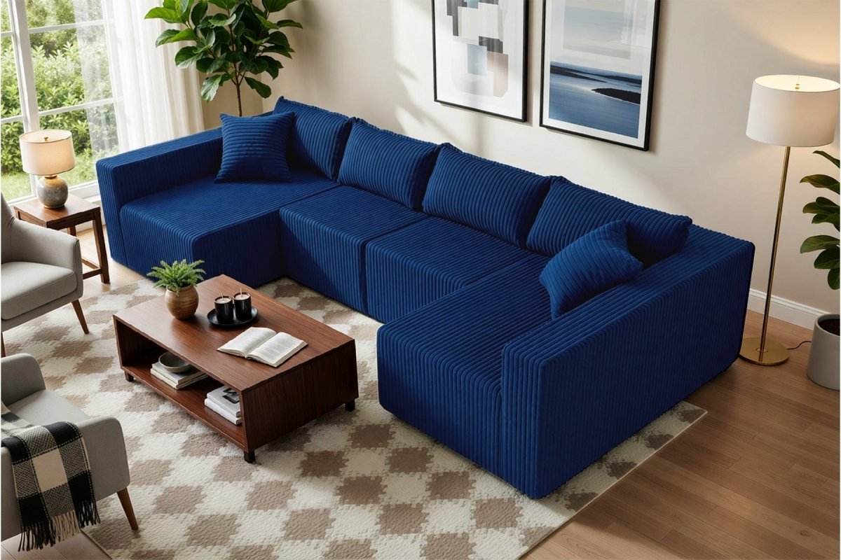 Astra 4 - Seat Sleeper Sectional Sofa - Innovar
