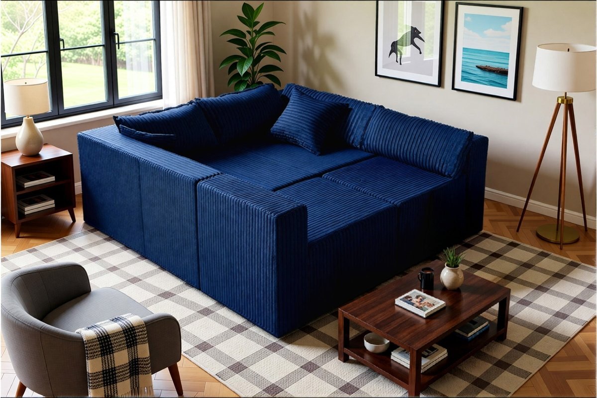 Astra 4 - Seat Sleeper Sectional Sofa - Innovar