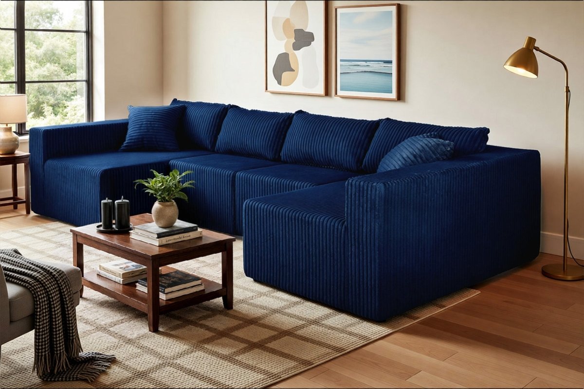 Astra 4 - Seat Sleeper Sectional Sofa - Innovar