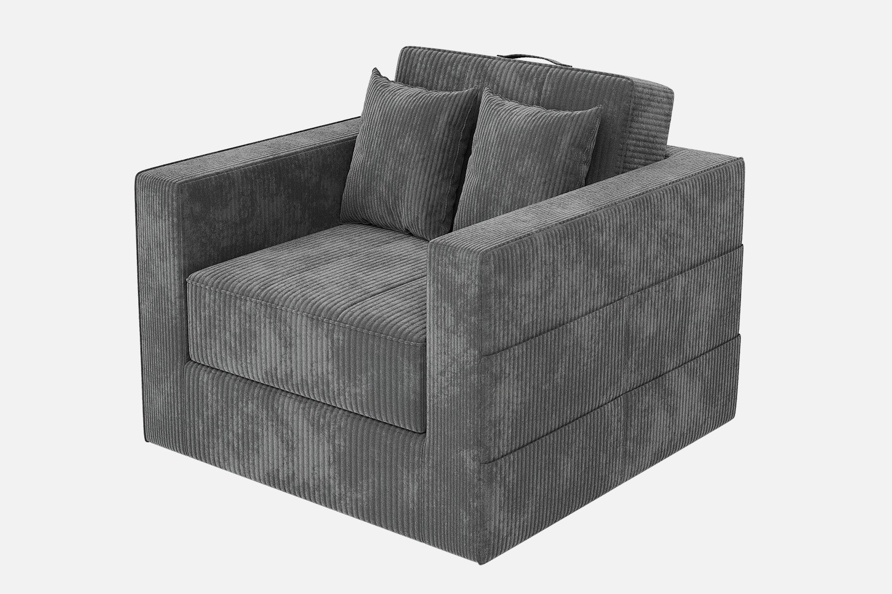 Innovar 1 Seat Boneless SleepCore HighBack Corduroy Sleeper Sofa Bed