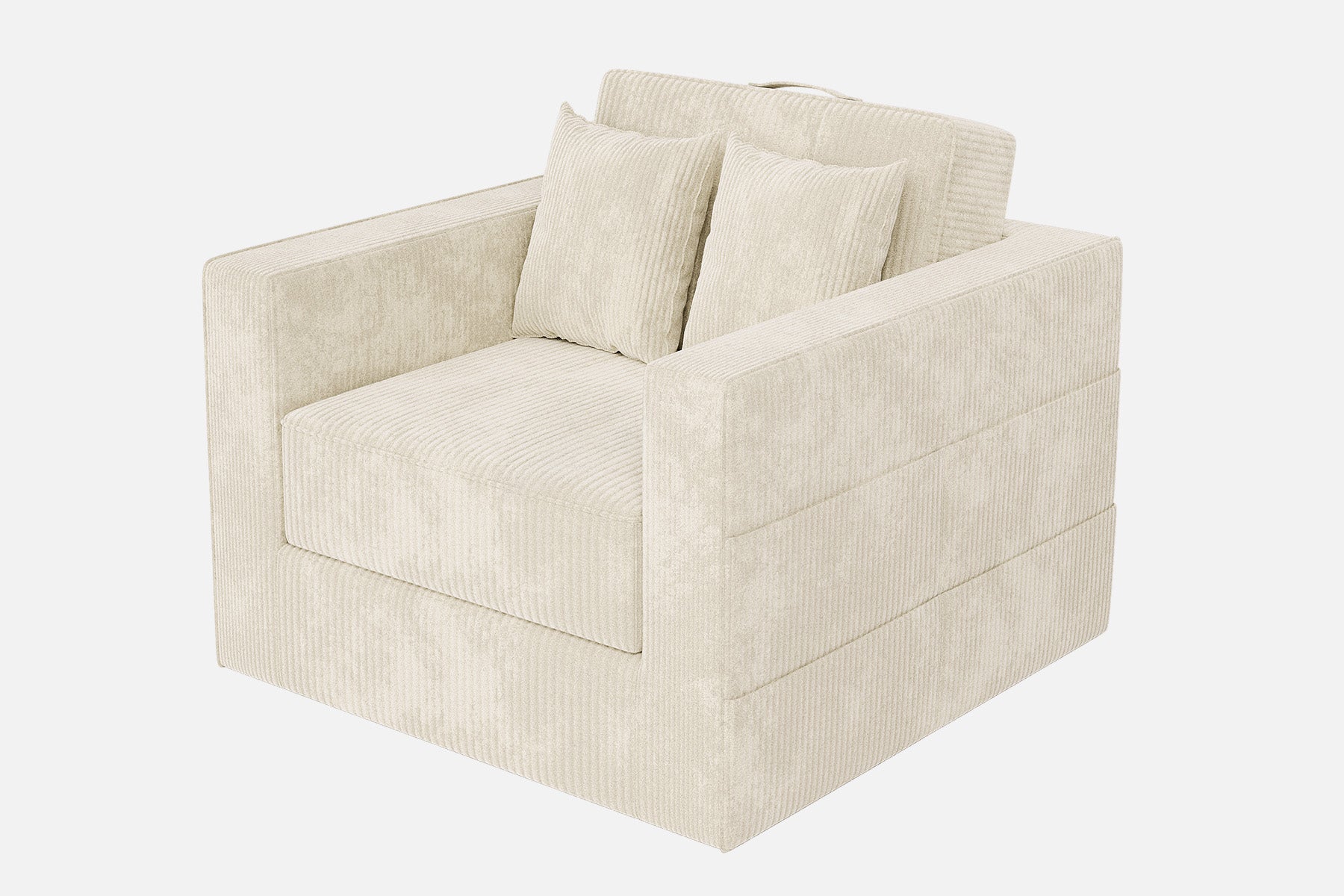Innovar 1 Seat Boneless SleepCore HighBack Corduroy Sleeper Sofa Bed