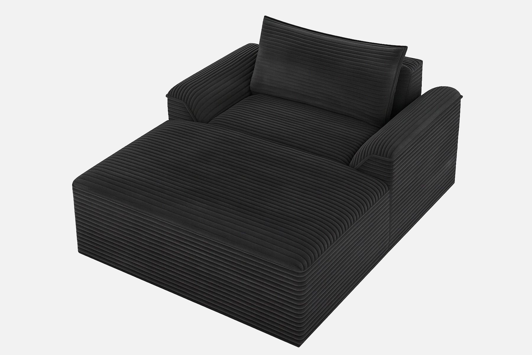 Innovar Oversized Corduroy Chaise Lounge Sofa Bed Loveseat