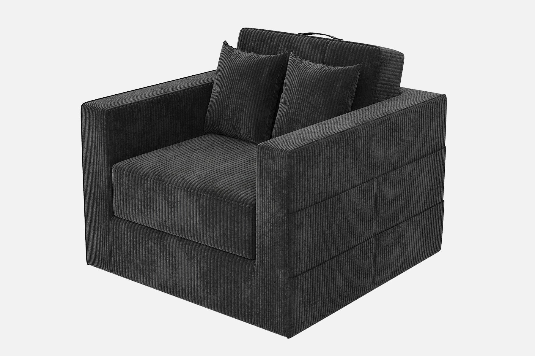 Innovar 1 Seat Boneless SleepCore HighBack Corduroy Sleeper Sofa Bed