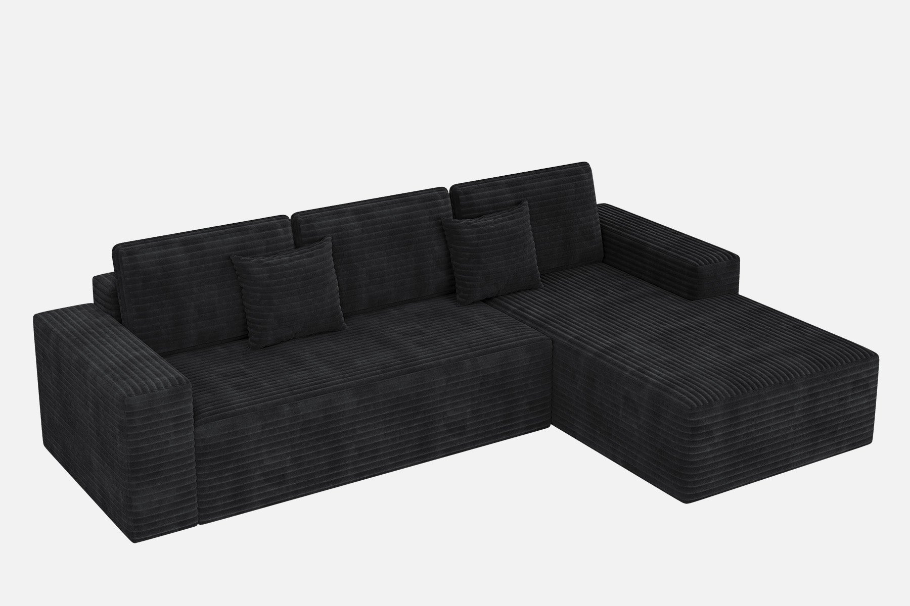 Innovar 3 Seats SleepCore Sleeper Sofa Bed With Chaise Lounge