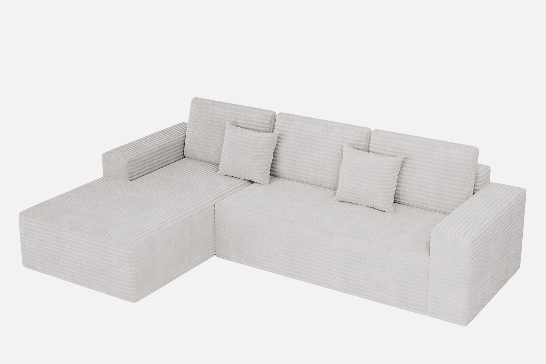 Innovar 3 Seats SleepCore Sleeper Sofa Bed With Chaise Lounge