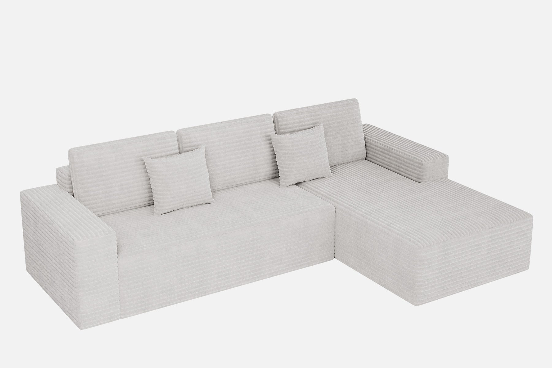 Innovar 3 Seats SleepCore Sleeper Sofa Bed With Chaise Lounge