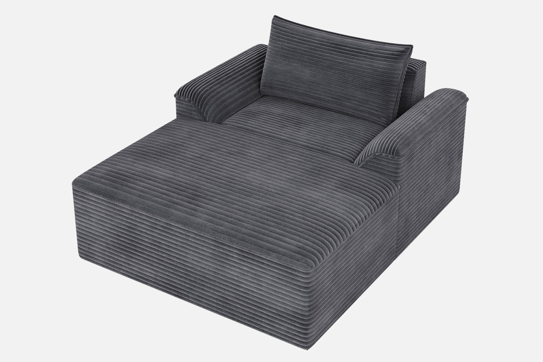 Innovar Oversized Corduroy Chaise Lounge Sofa Bed Loveseat