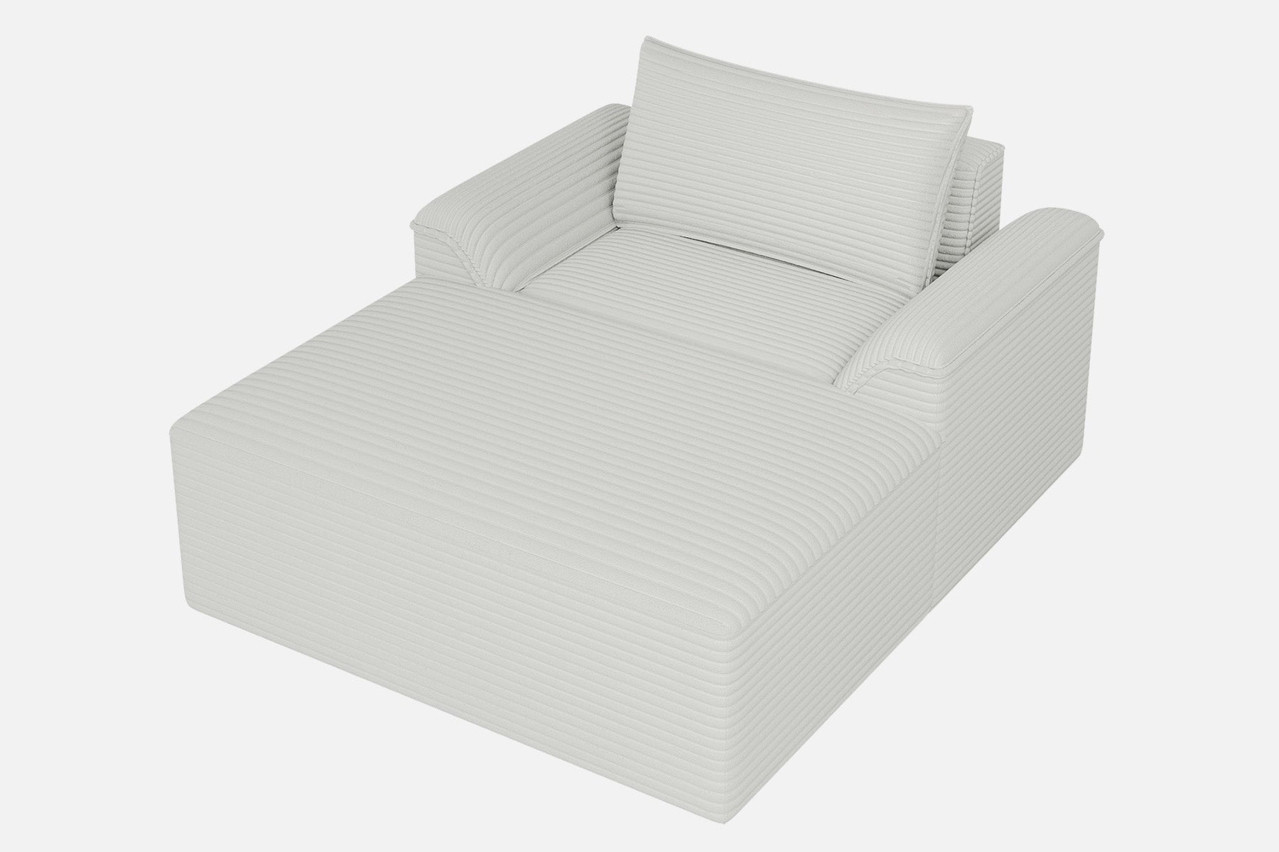 Innovar Oversized Corduroy Chaise Lounge Sofa Bed Loveseat
