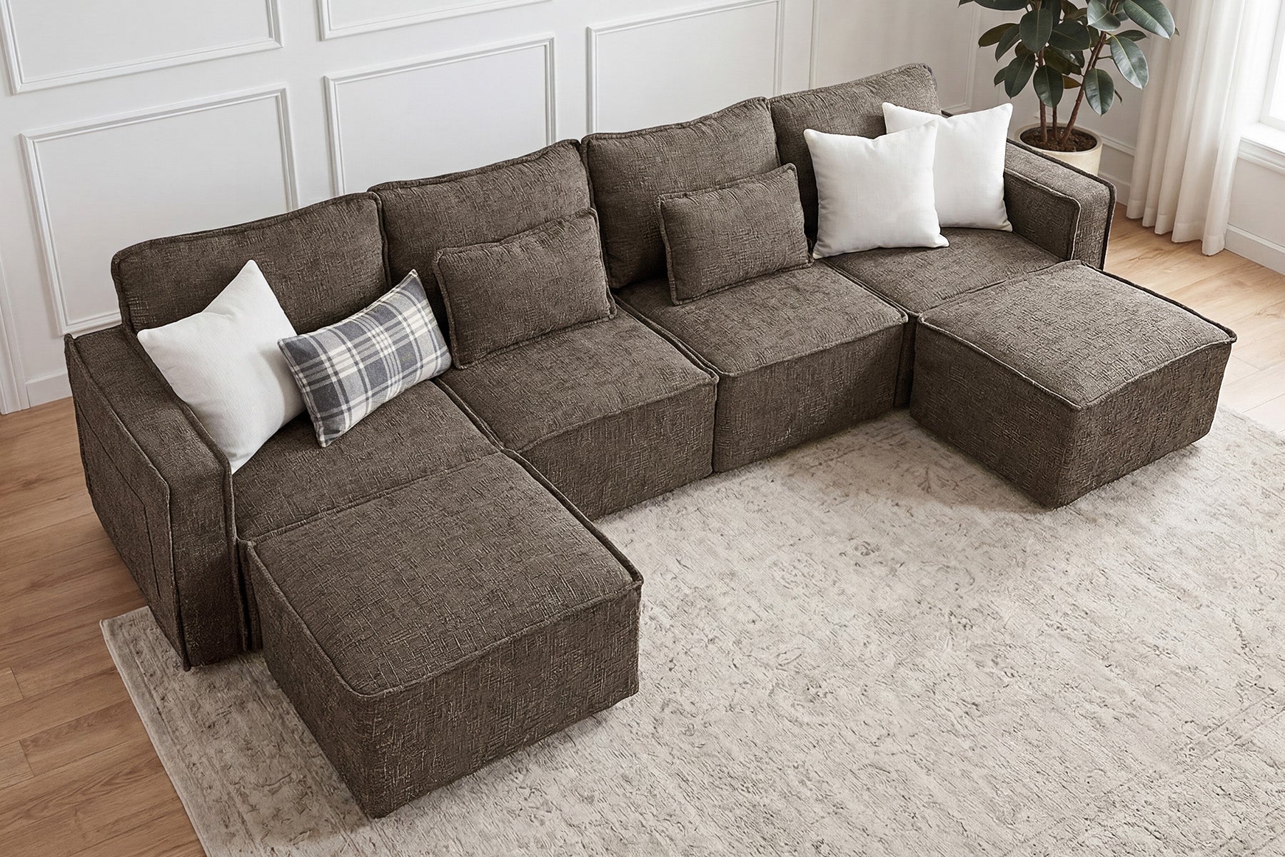 Zephyra Piped Modular Sofa