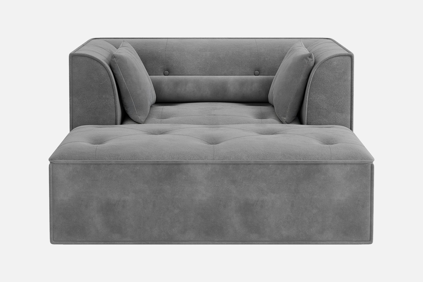 Innovar Cut Pile Tufted Loveseat Oversized Sofa Bed Loveseat with Ottoman
