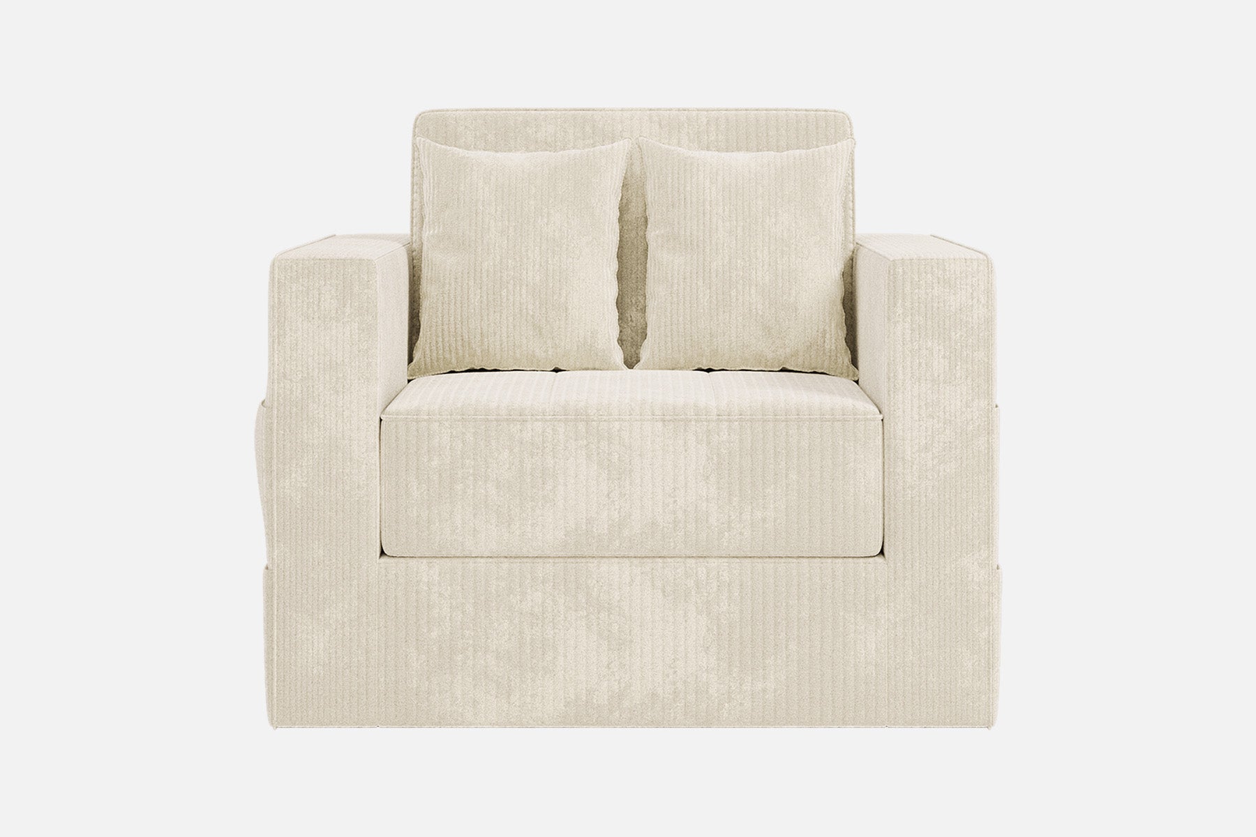 Innovar 1 Seat Boneless SleepCore HighBack Corduroy Sleeper Sofa Bed