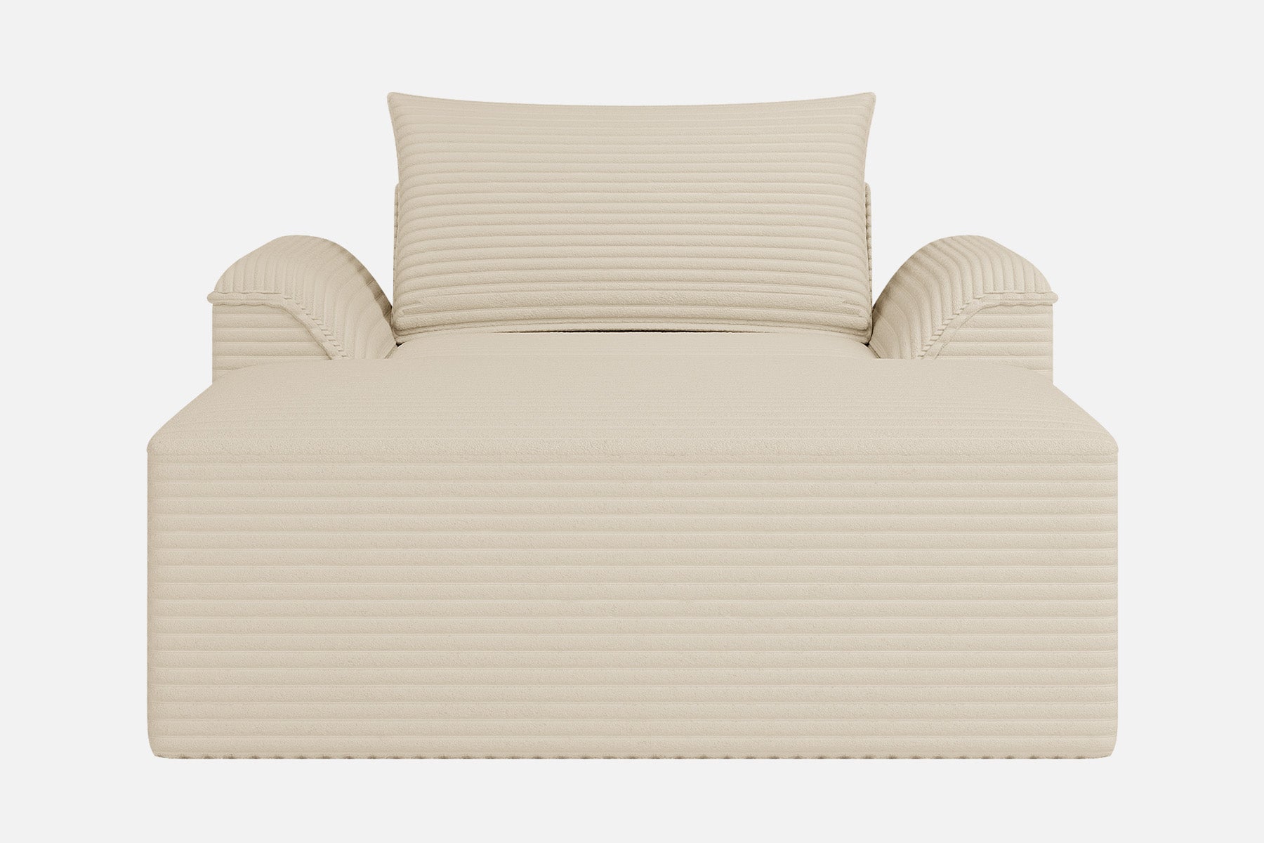 Innovar Oversized Corduroy Chaise Lounge Sofa Bed Loveseat