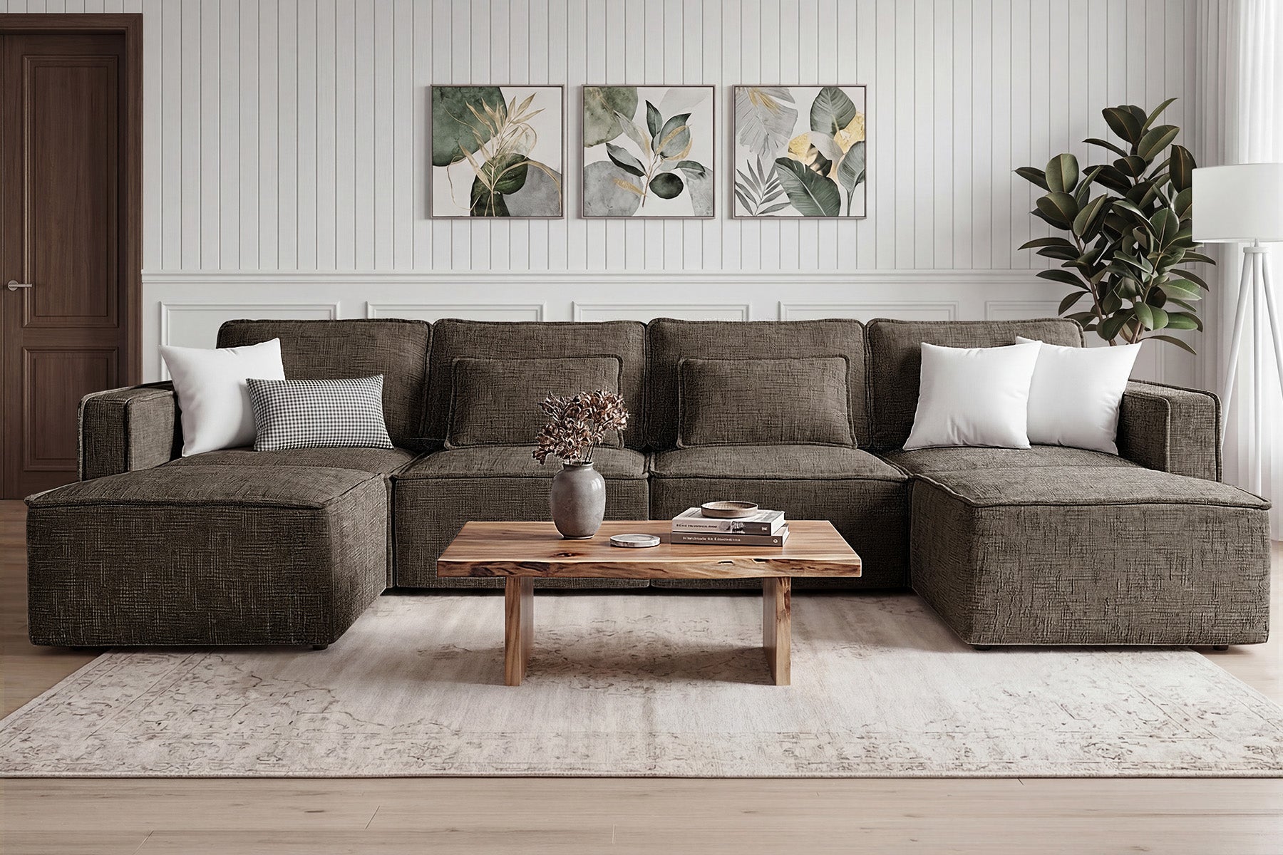 Zephyra Piped Modular Sofa