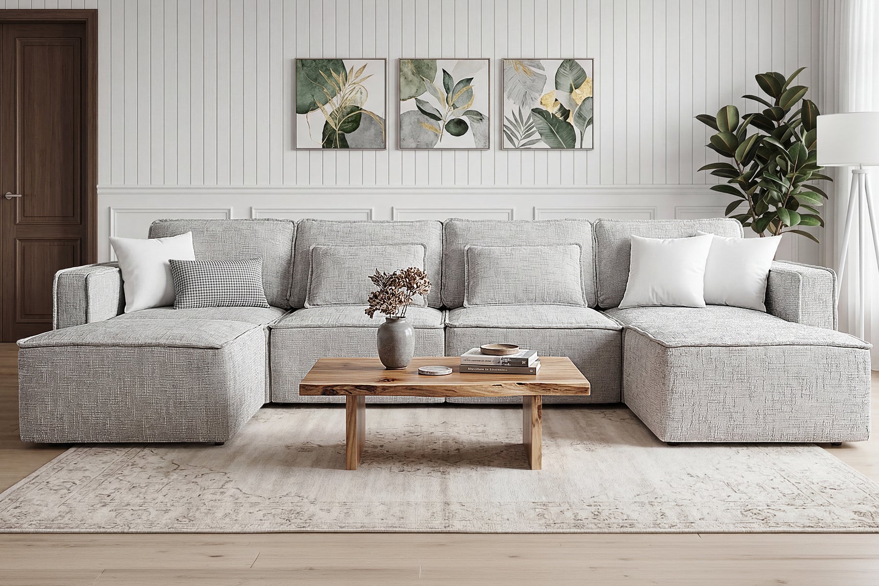 Zephyra Piped Modular Sofa
