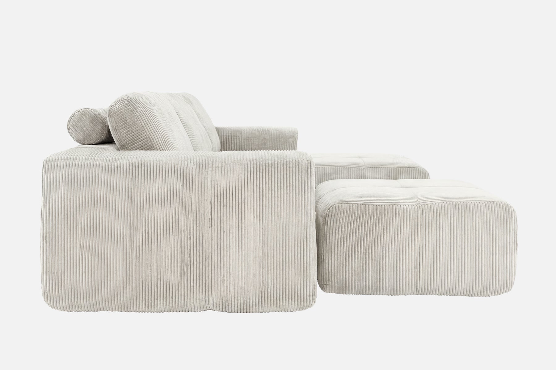 Elara Grid-Tufted Sectional Sofa