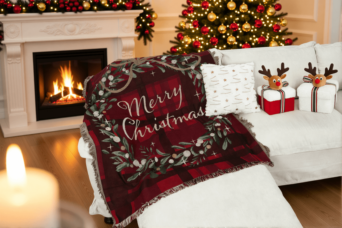 Cozy Christmas Classic Sofa Throw - Innovar