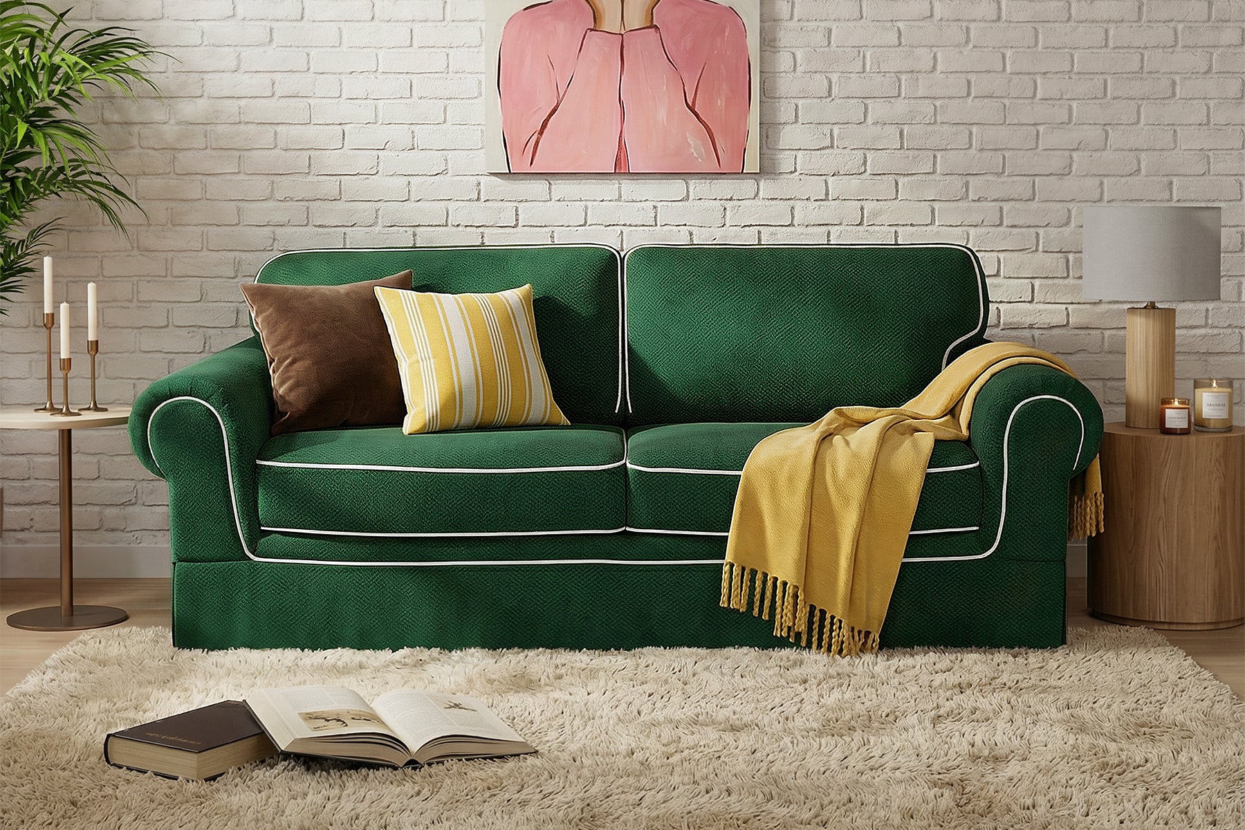 Nysa Roll-Arm Loveseat