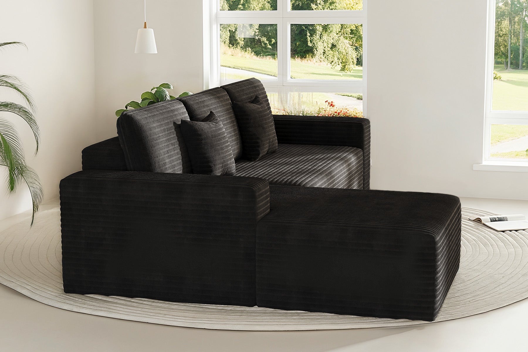 Innovar 3 Seats SleepCore Sleeper Sofa Bed With Chaise Lounge