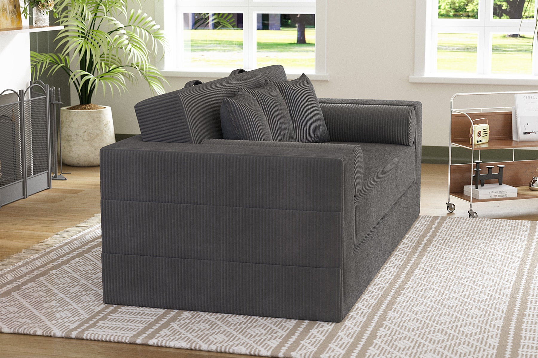 Innovar Boneless SleepCore HighBack Corduroy Sleeper Sofa Bed