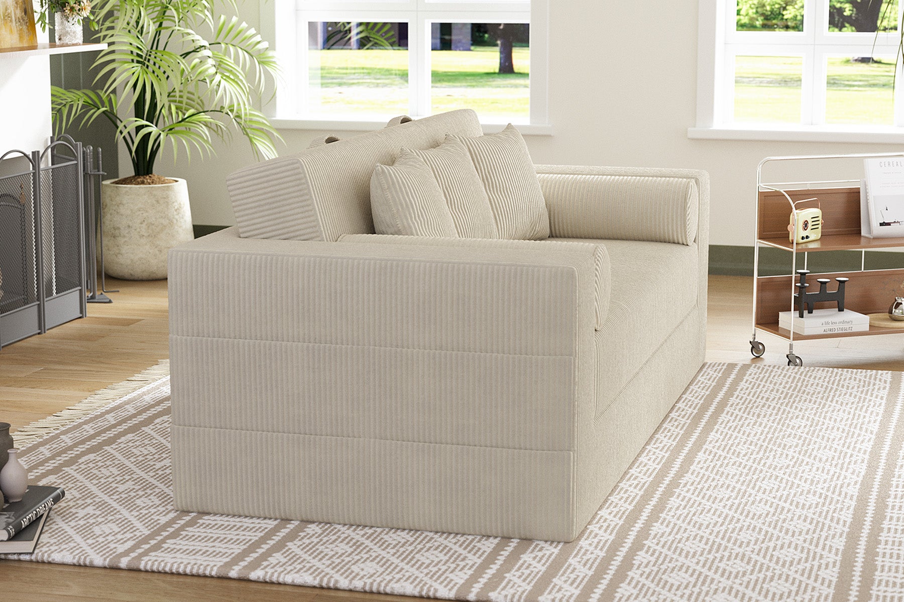 Innovar Boneless SleepCore HighBack Corduroy Sleeper Sofa Bed