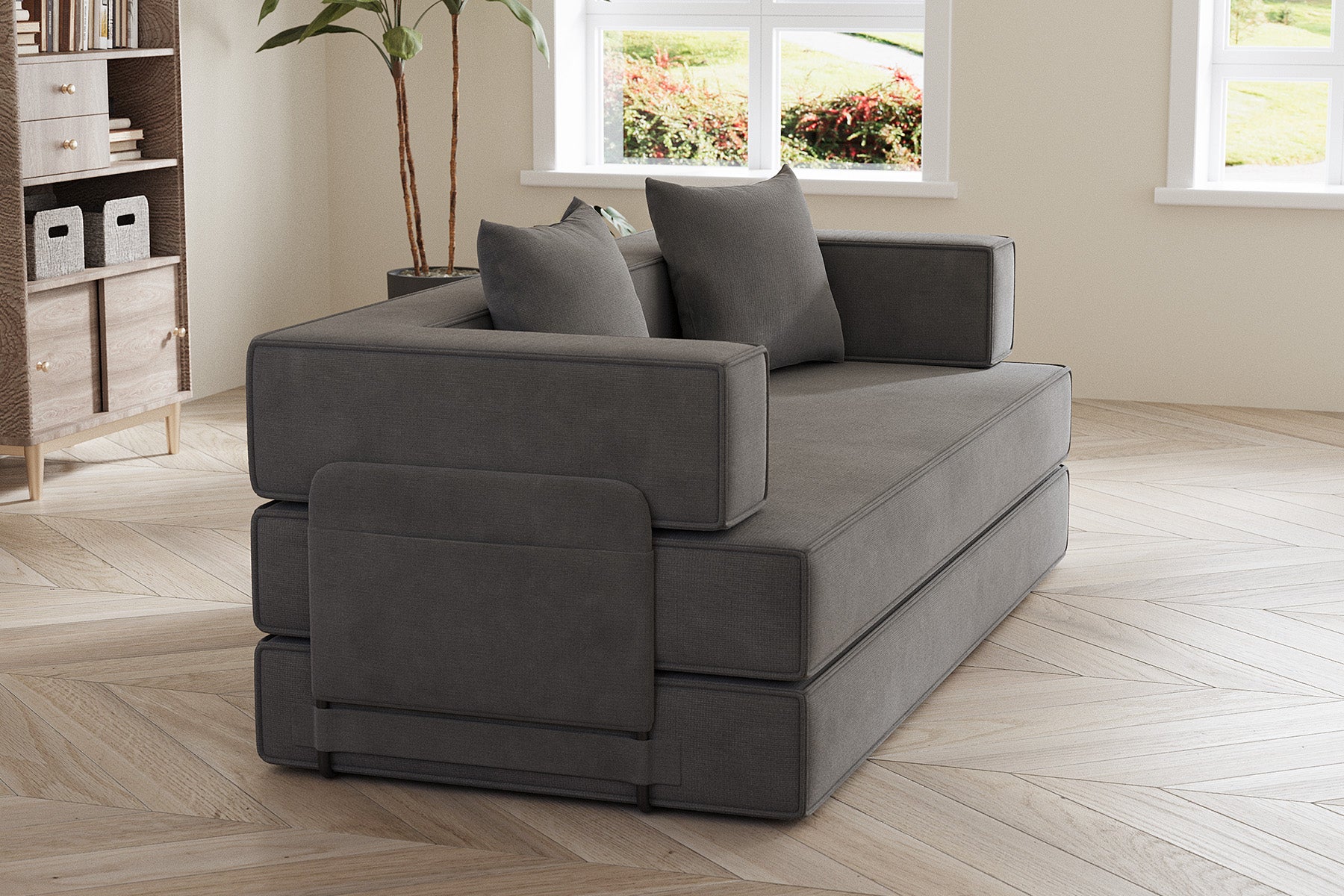 Innovar SleepCore Chenille FlexBack Sleeper Sofa Bed